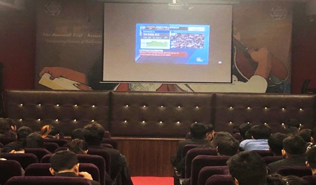 Read more about the article ABS PGDM students make the most of the LIVE SCREENING OF INTERIM BUDGET 2019