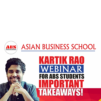 Read more about the article EDIC at ABS organized webinar with Kartik Rao, Chief of Staff & Head HR, Bewakoof.com offers an illuminating live webinar session on “ALIGNING TALENT TO BUSINESS REQUIREMENT” at ABS!